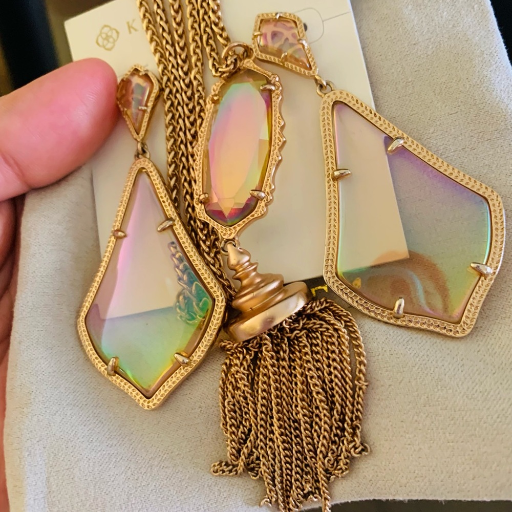Kendra Scott peach Iridescent Set π - Picture 7 of 7